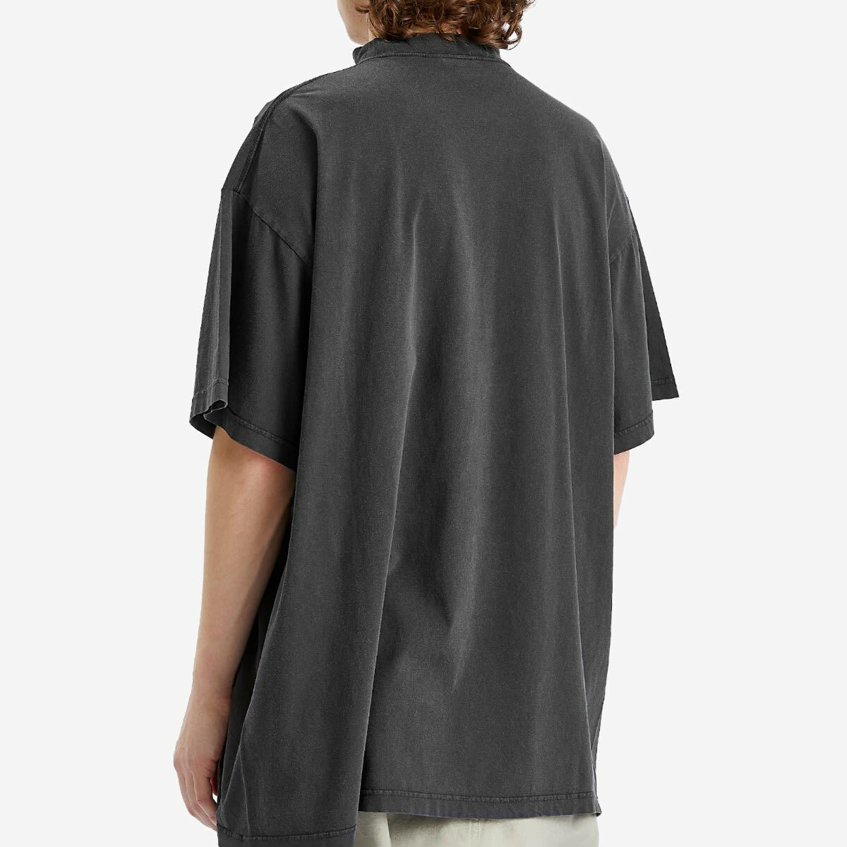 Balenciaga Men's Getaria Tubular Oversized T-Shirt in Faded Washed