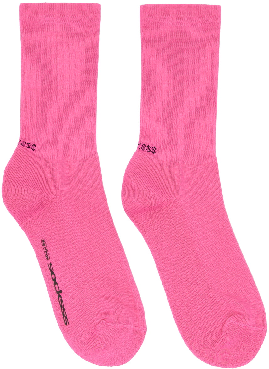 SOCKSSS Two-Pack Pink & Red Socks