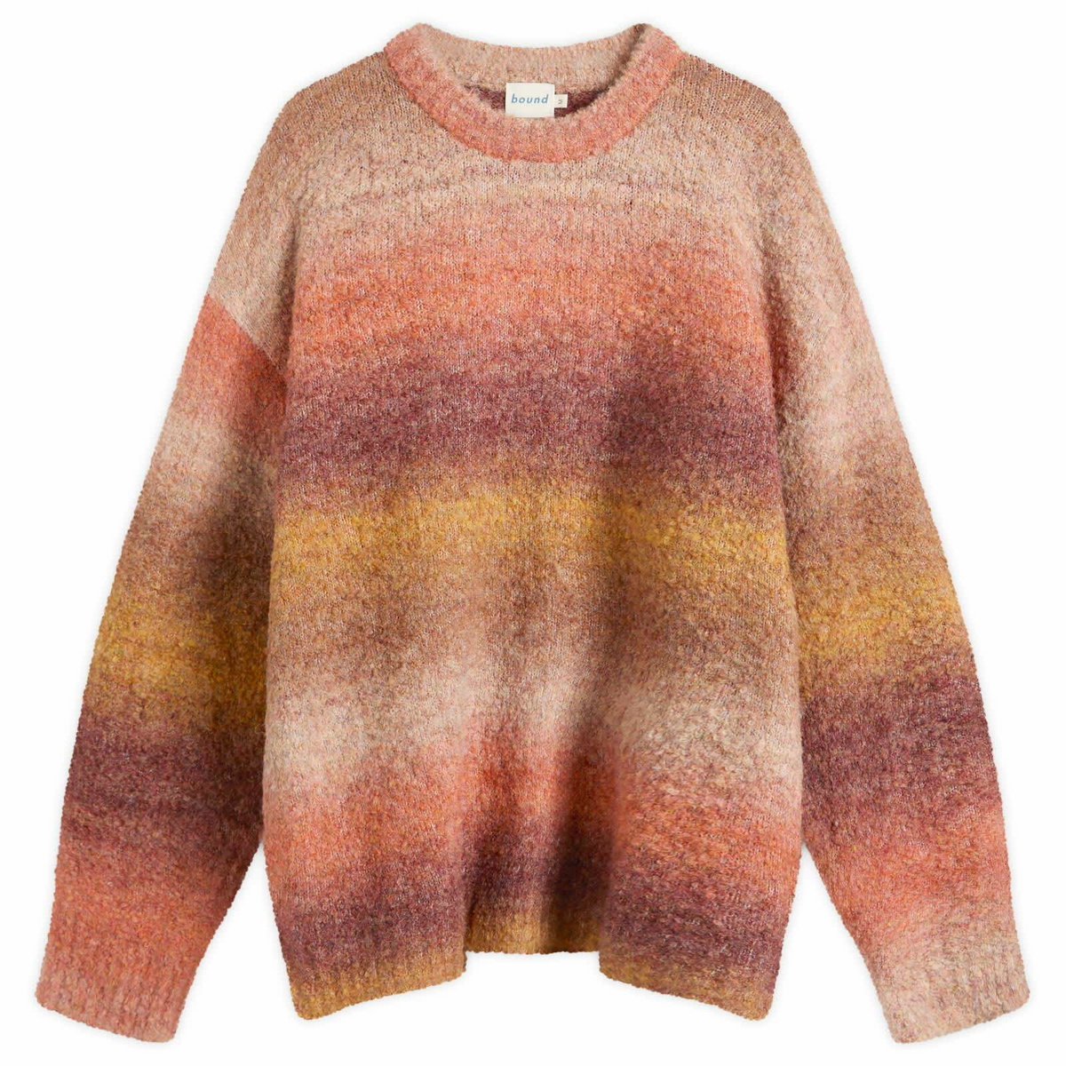 Bound Men's Boucle Jumper in Embers Gradient