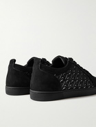 Christian Louboutin - Rantulow Rubber-Trimmed Mesh and Suede Sneakers - Black