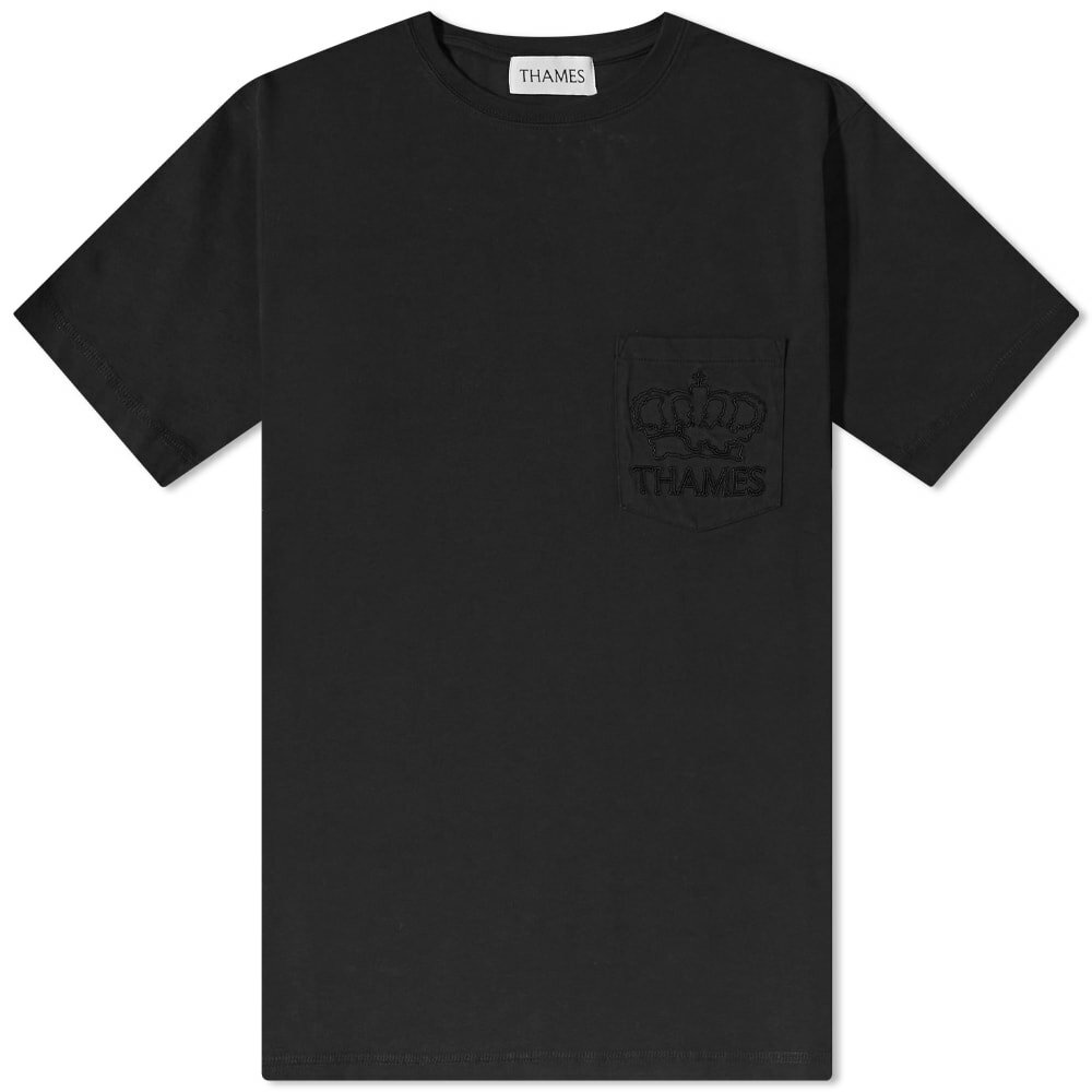 Photo: Thames Men's Poche T-Shirt in Black