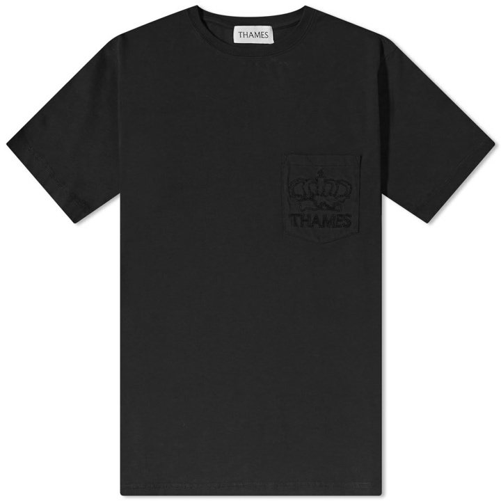 Photo: Thames Men's Poche T-Shirt in Black