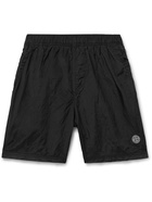 Stone Island - Mid-Length Logo-Appliquéd Swim Shorts - Black