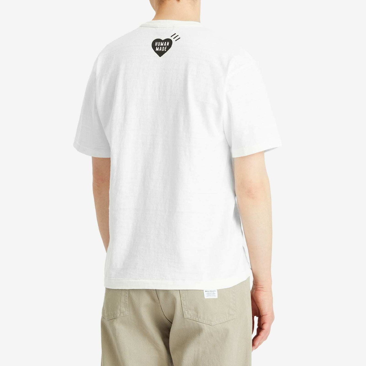 Human Made Men's Duck Overalls T-Shirt in White Human Made