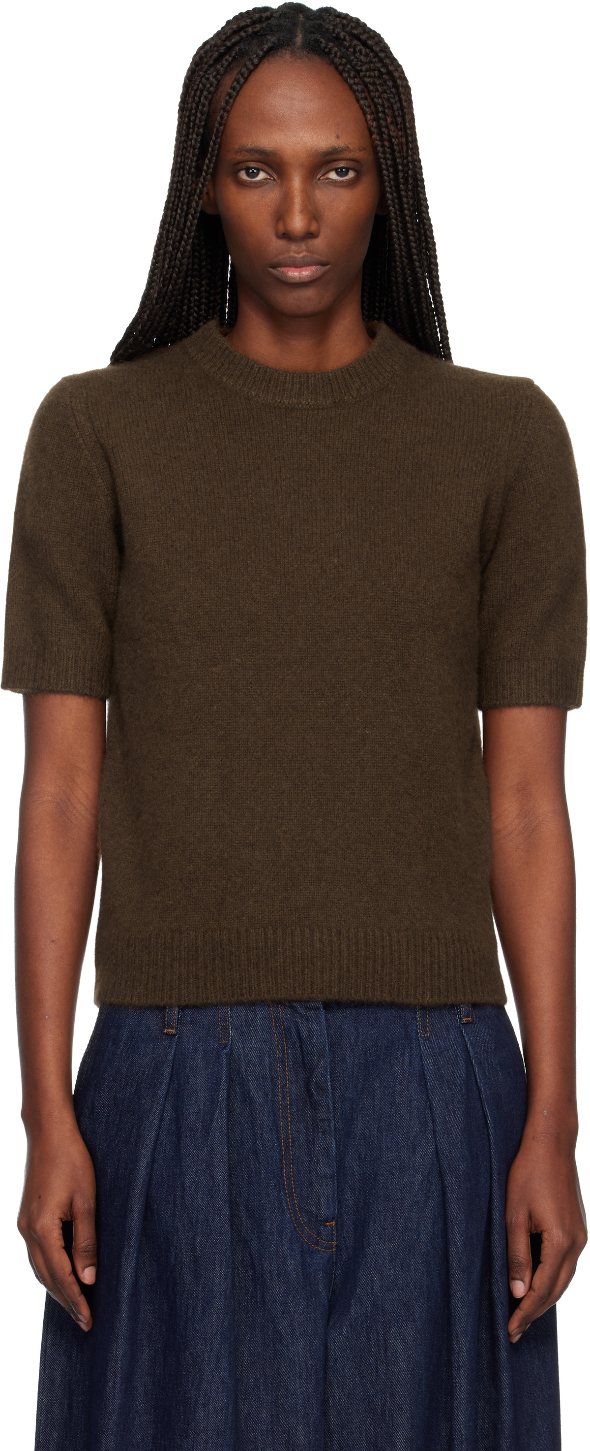 arch4 Brown Giselle Crewneck Sweater