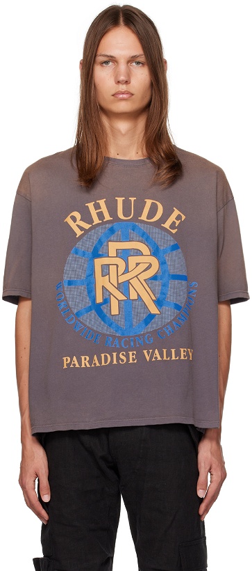 Photo: Rhude Gray 'Paradise Valley' T-Shirt