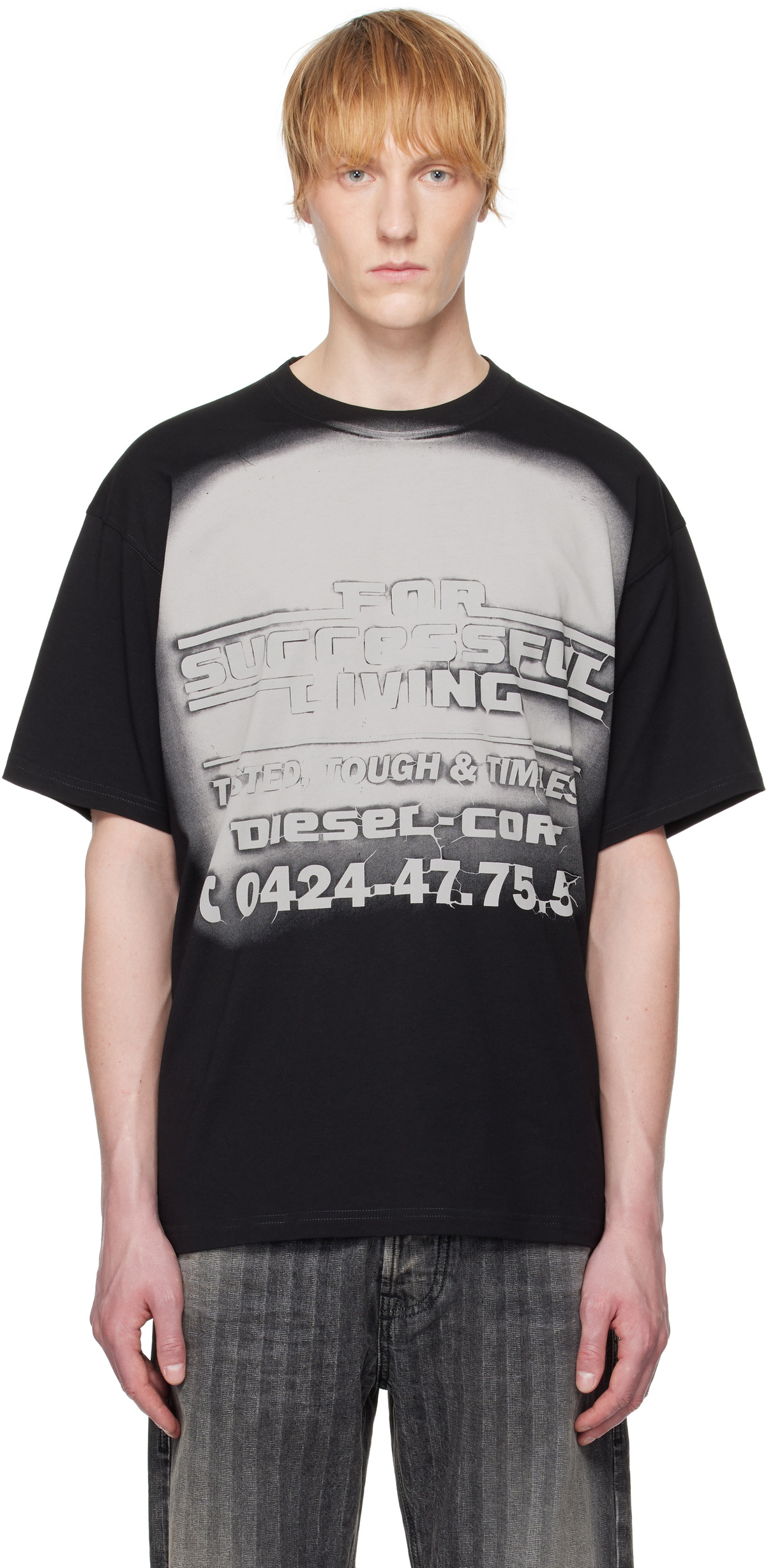 Diesel Black T-Boxt-R15 T-shirt Diesel