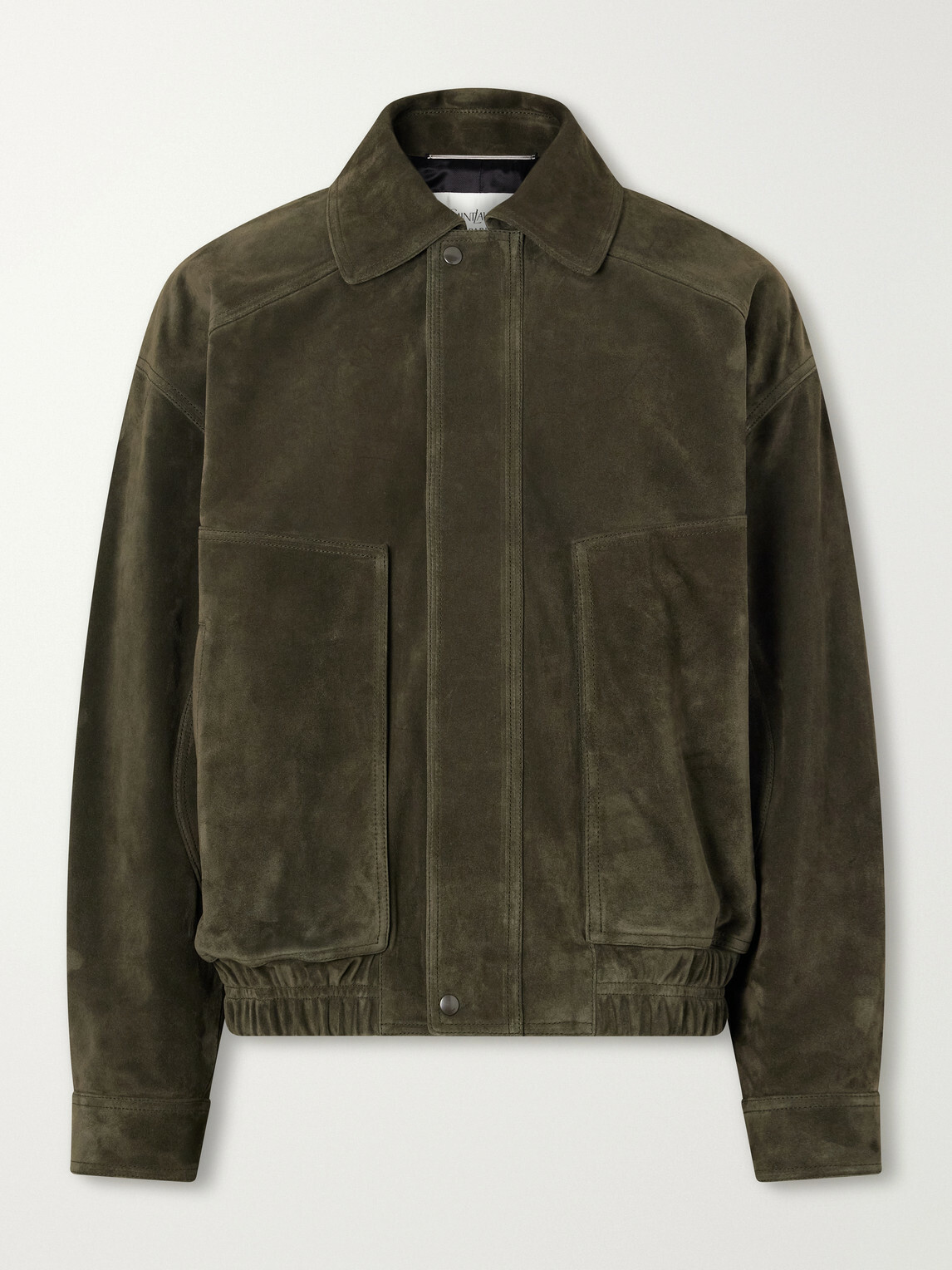 SAINT LAURENT - Suede Blouson Jacket - Green