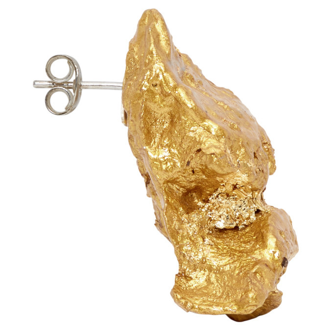Ingy Stockholm Gold Object No. 84 Asymmetric Earrings