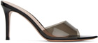 Gianvito Rossi Black Elle 85 Mules