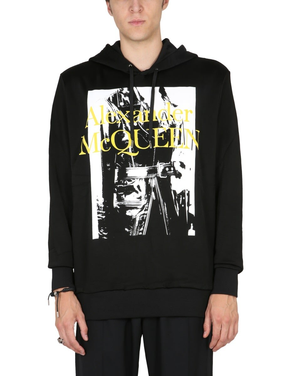 パーカー・フーディ alexander mcqueen SWEATSHIRT WITH ATELIER PRINT Alexander McQueen Sweatshirt With Atelier Print Alexander