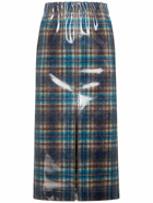 MAISON MARGIELA - Check Printed Wool Midi Skirt