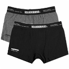 Neighborhood Men's Classic Boxers - 2 Pack in Black/Grey