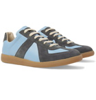 Maison Margiela - Replica Leather and Suede Sneakers - Men - Light blue