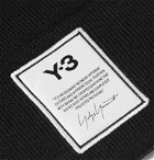 Y-3 - Logo-Appliquéd Cotton Beanie - Black