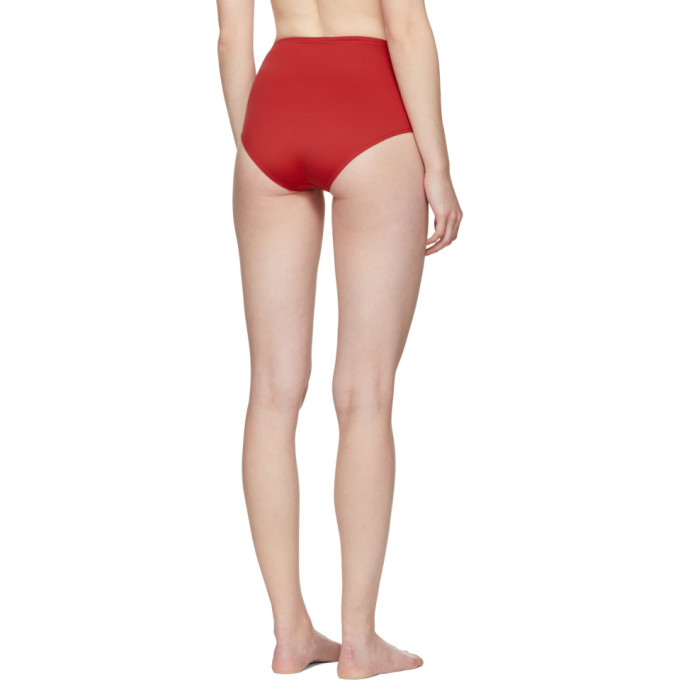 Her Line Red Classic High-Waist Bikini Briefs