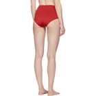Her Line Red Classic High-Waist Bikini Briefs