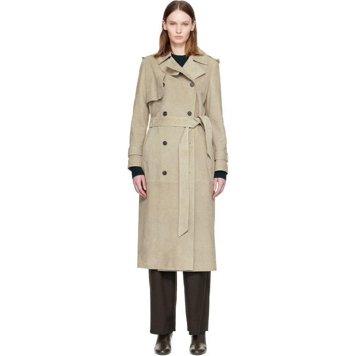Photo: MACKAGE Taupe GAEL-SU Trench Coat