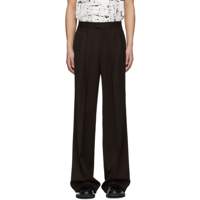 Photo: Bottega Veneta Brown Wide-Leg Trousers