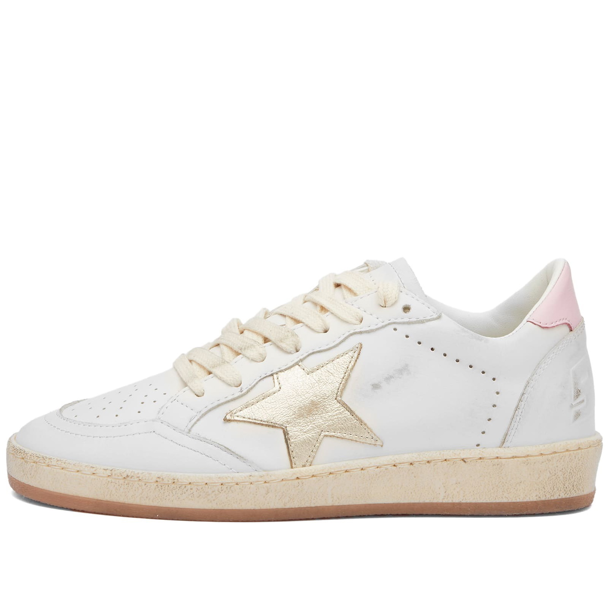 Golden Goose Women's Ball Star Leather Sneakers in White