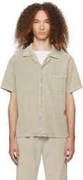 Les Tien Khaki Buttoned Shirt