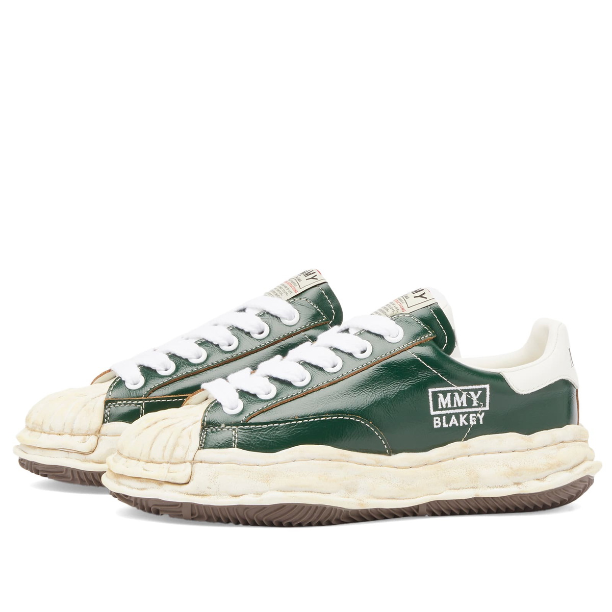 Maison MIHARA YASUHIRO Blakey Original Sole Wrinkled Leather in Green