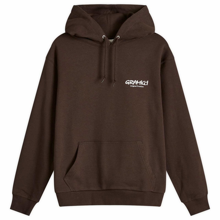 Photo: Gramicci Men's Original Freedom Hoodie in Dark Brown