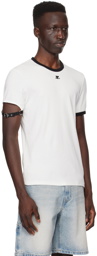 Courrèges White Buckle T-Shirt