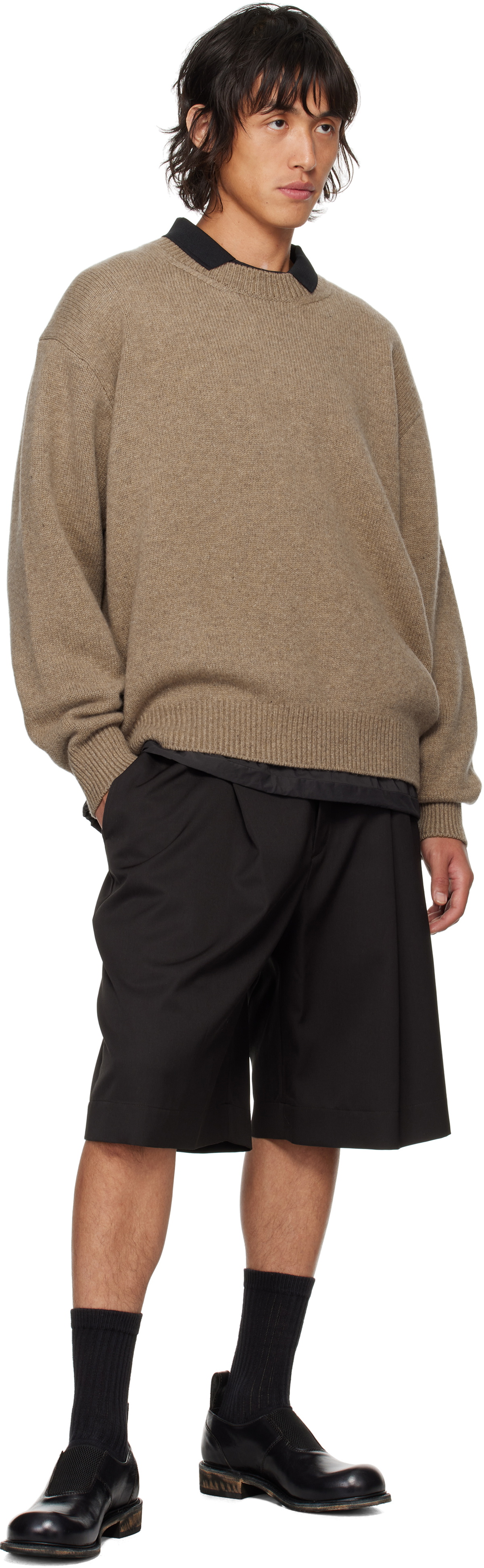 stein Beige Relaxed Fit Sweater