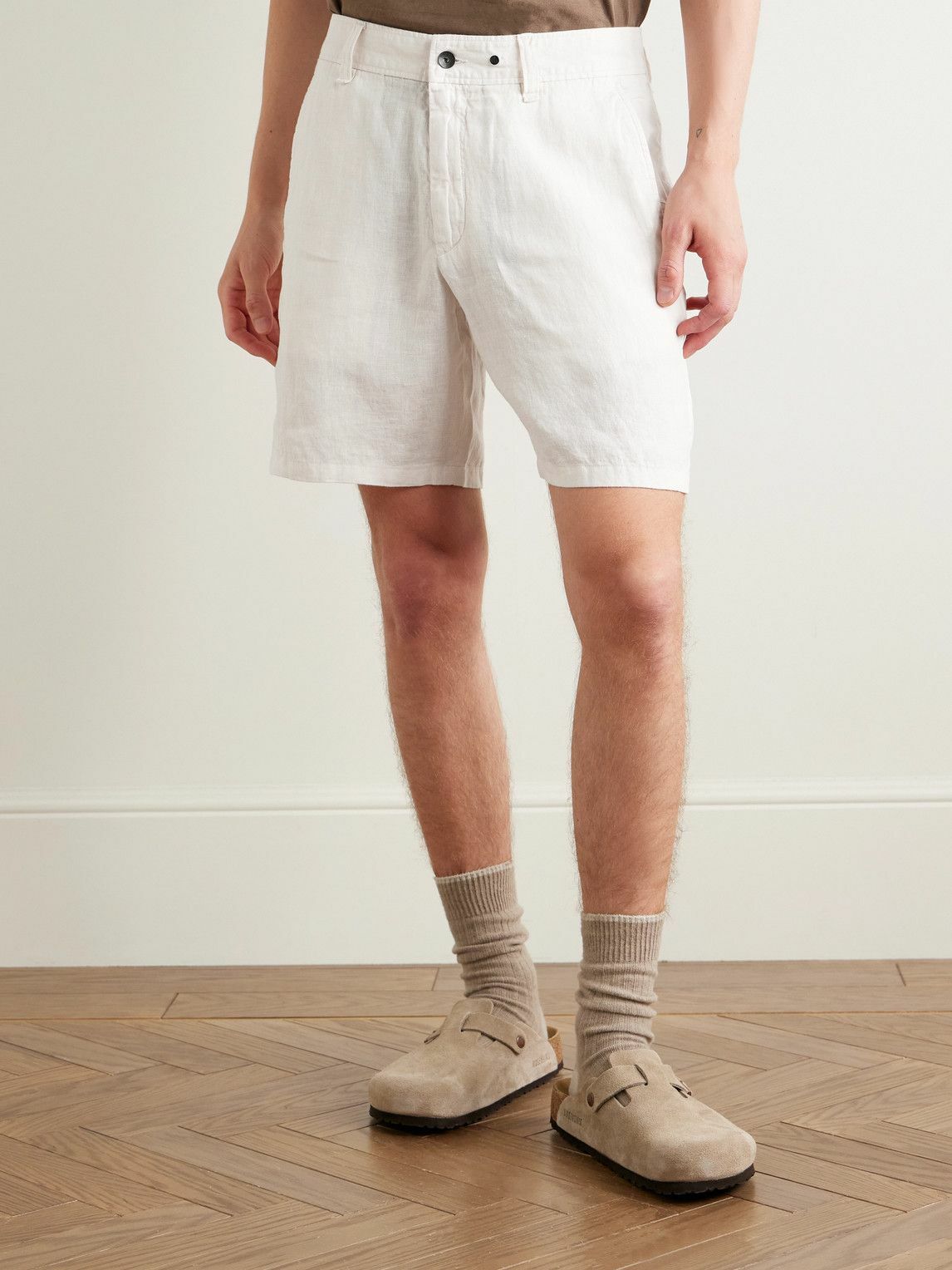 Rag & Bone - Haydon Straight-Leg Linen Shorts - Neutrals