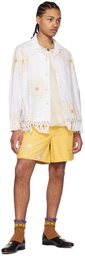 Bode Yellow Soleil Shorts