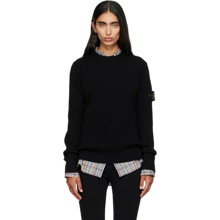 Photo: Stone Island Black 5100053 Full Rib RWS Wool Sweater