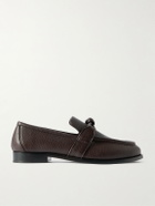 Bottega Veneta - Astaire Knot-Detailed Full-Grain Leather Loafers - Brown