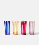 Akua Objects Augusta Large set of 4 striped glasses