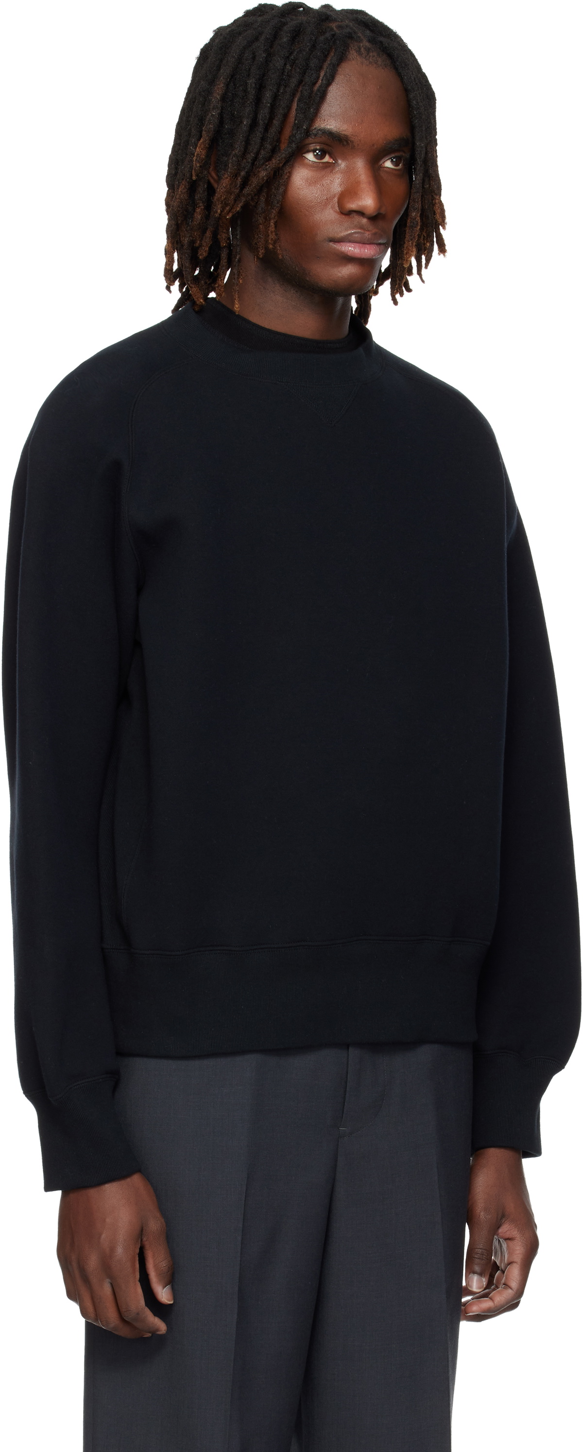 sacai Black Sponge Pullover Sweatshirt Sacai