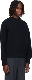 sacai Black Sponge Pullover Sweatshirt