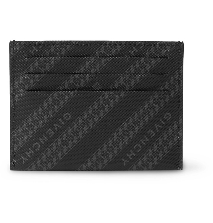 Photo: Givenchy - Logo-Print Coated-Canvas Cardholder - Gray