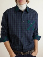 CELINE - Checked Cotton Shirt - Blue