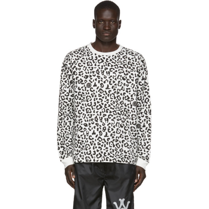 Photo: Vyner Articles White and Black Leopard Chaos Long Sleeve T-Shirt