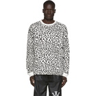 Vyner Articles White and Black Leopard Chaos Long Sleeve T-Shirt