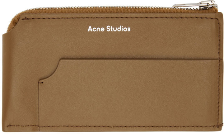 Photo: Acne Studios Brown Calfskin Zip Wallet