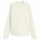 Goldwin Men's Waffle Light Long Sleeve T-Shirt in Ivory
