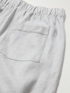 Frescobol Carioca - Luan Straight-Leg Linen and Cotton-Blend Drawstring Trousers - Gray
