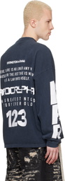 Rivington Roi Rebis Black 'The Anti-Body' Vintage Long Sleeve T-shirt
