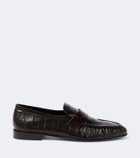 The Row Soft eel leather loafers