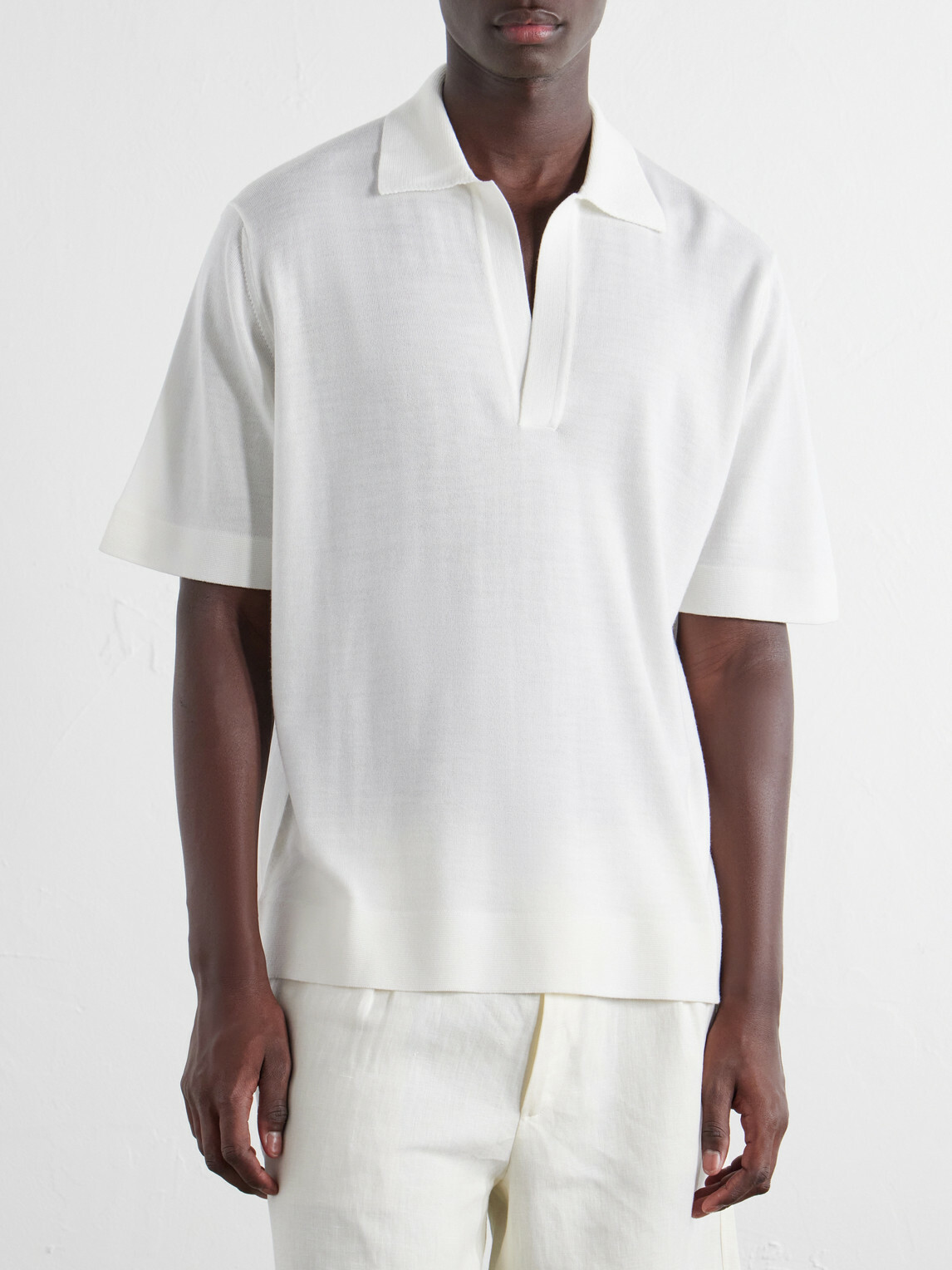 Orlebar Brown - Raffertie Merino Wool Polo Shirt - Neutrals