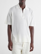 Orlebar Brown - Raffertie Merino Wool Polo Shirt - Neutrals