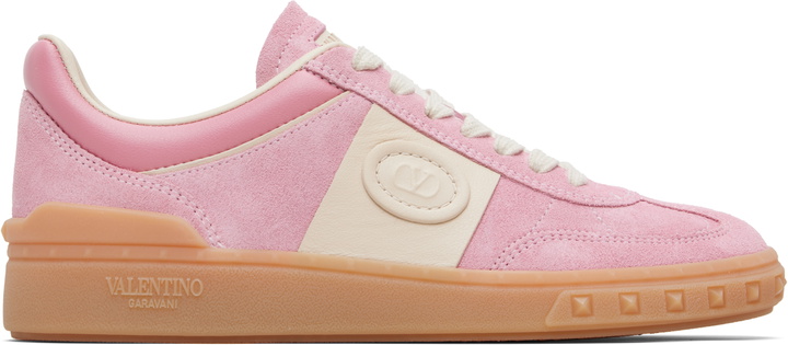 Photo: Valentino Garavani Pink Upvillage Crosta Sneakers