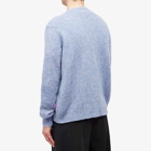 Loewe Men's Brushed Crew Knit in Pink/Blue