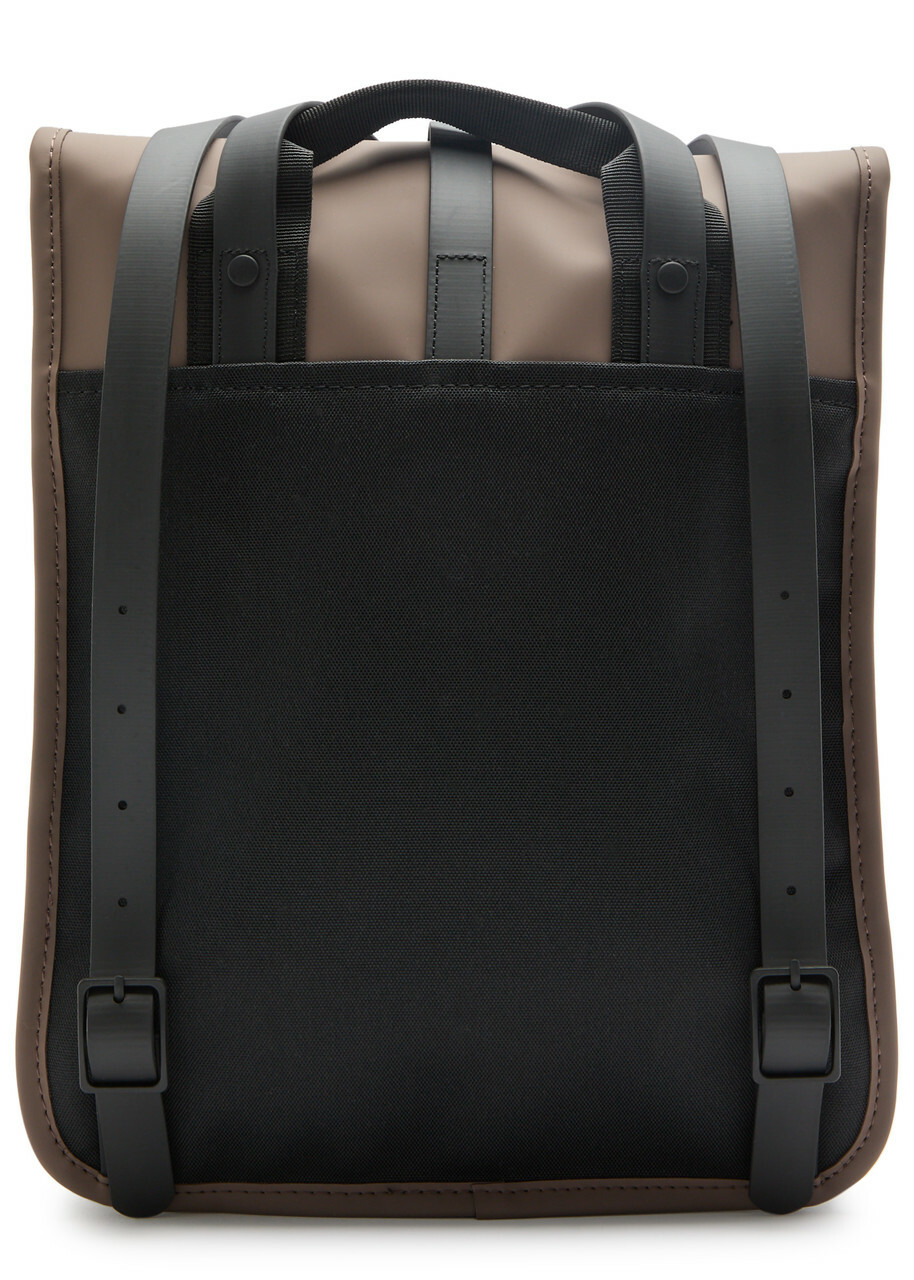 Rains Micro Rubberised Backpack - Chocolate - One Size